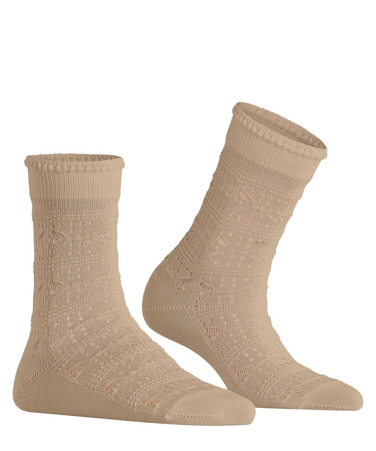 Falke Granny Square Socks Socken Damen Braun | 3064281-EQ