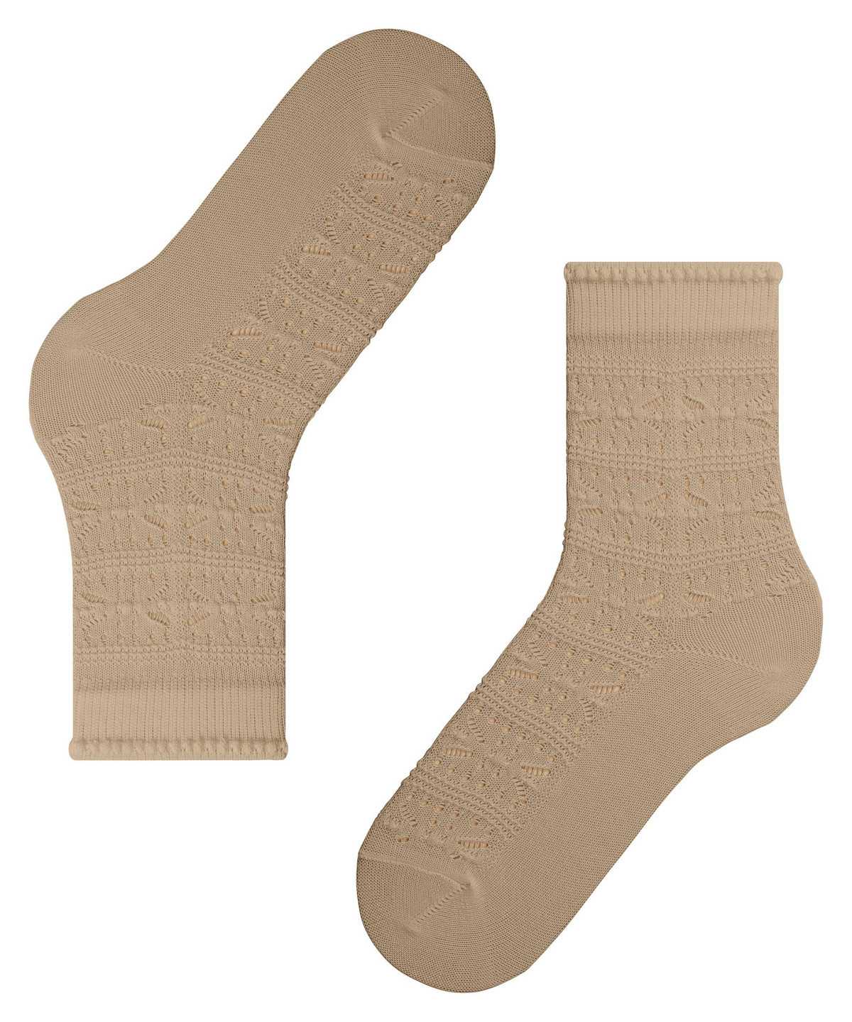 Falke Granny Square Socks Socken Damen Braun | 3064281-EQ