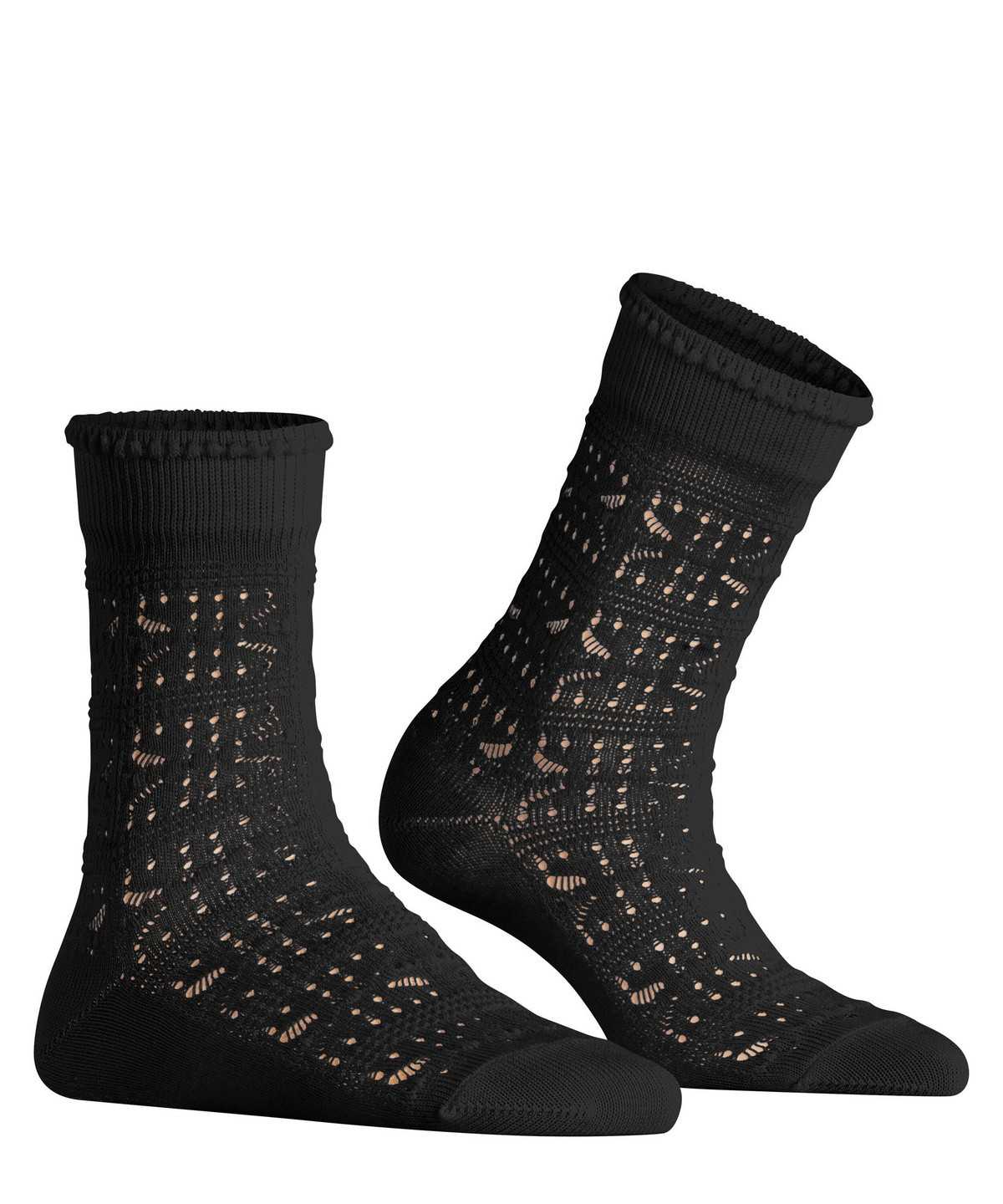 Falke Granny Square Socks Socken Damen Schwarz | 2678459-WY