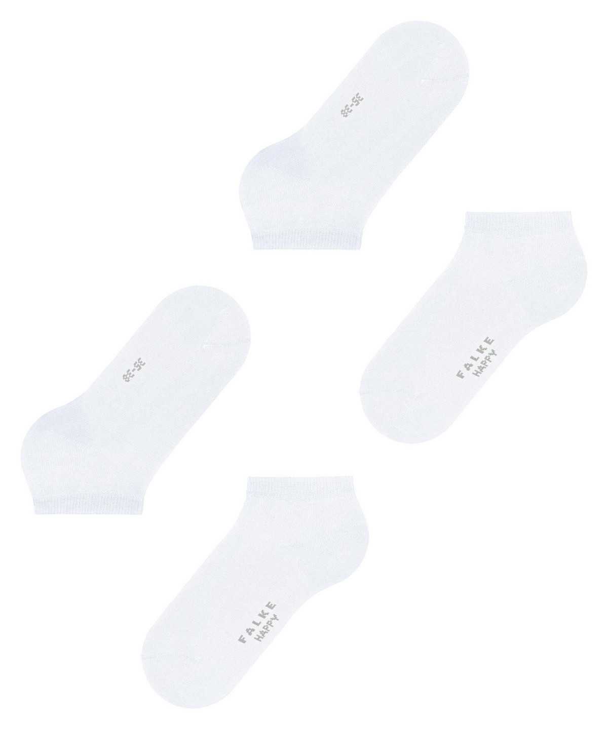 Falke Happy 2-Pack Sneaker socks Socken Damen Weiß | 1086937-RJ