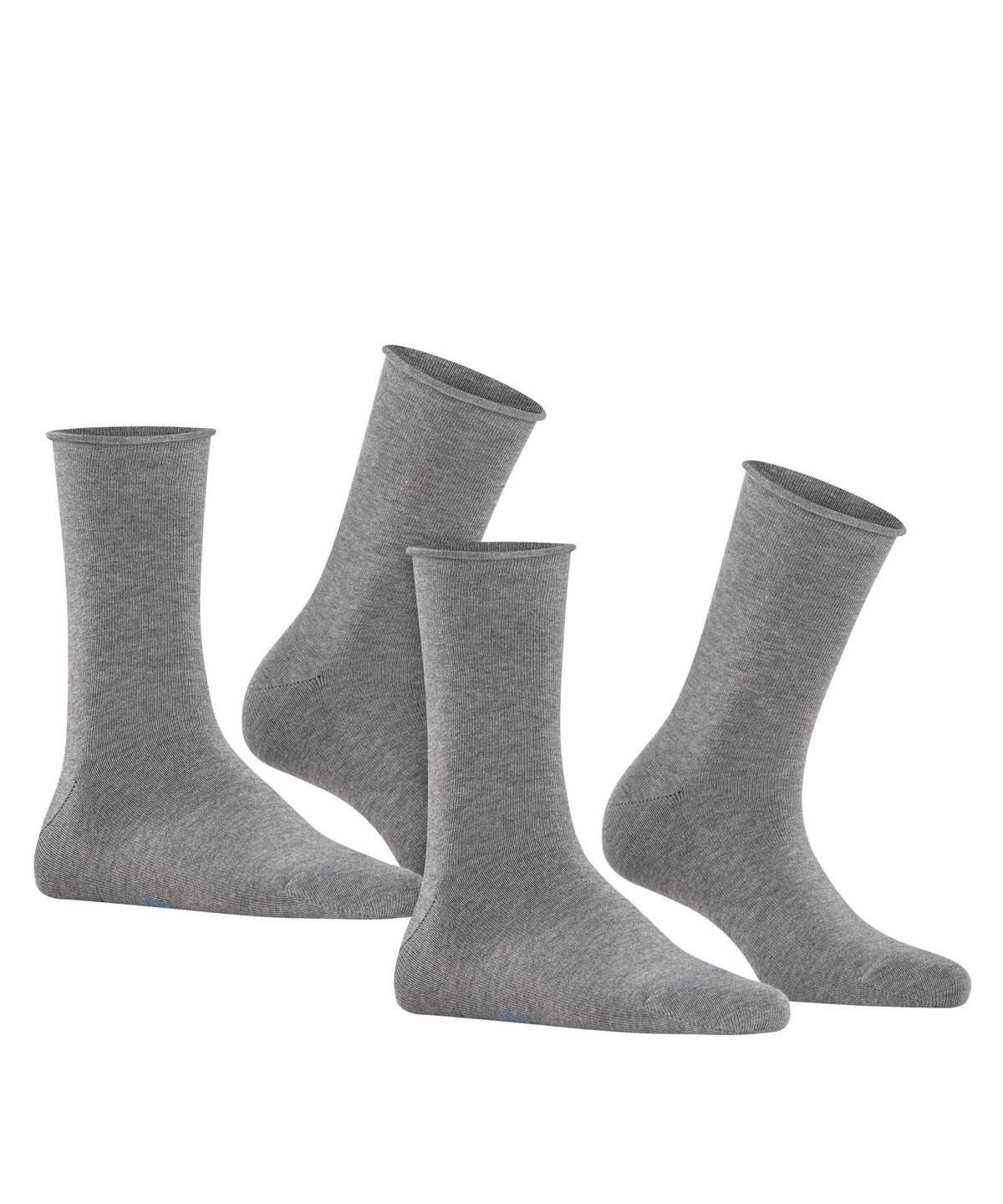 Falke Happy 2-Pack Socks Socken Damen Grau | 1089576-BC