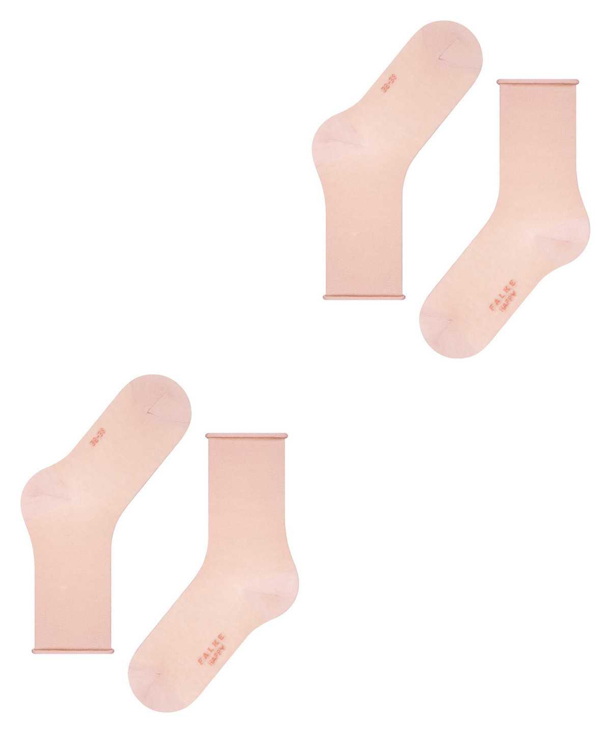 Falke Happy 2-Pack Socks Socken Damen Rosa | 5027491-GW