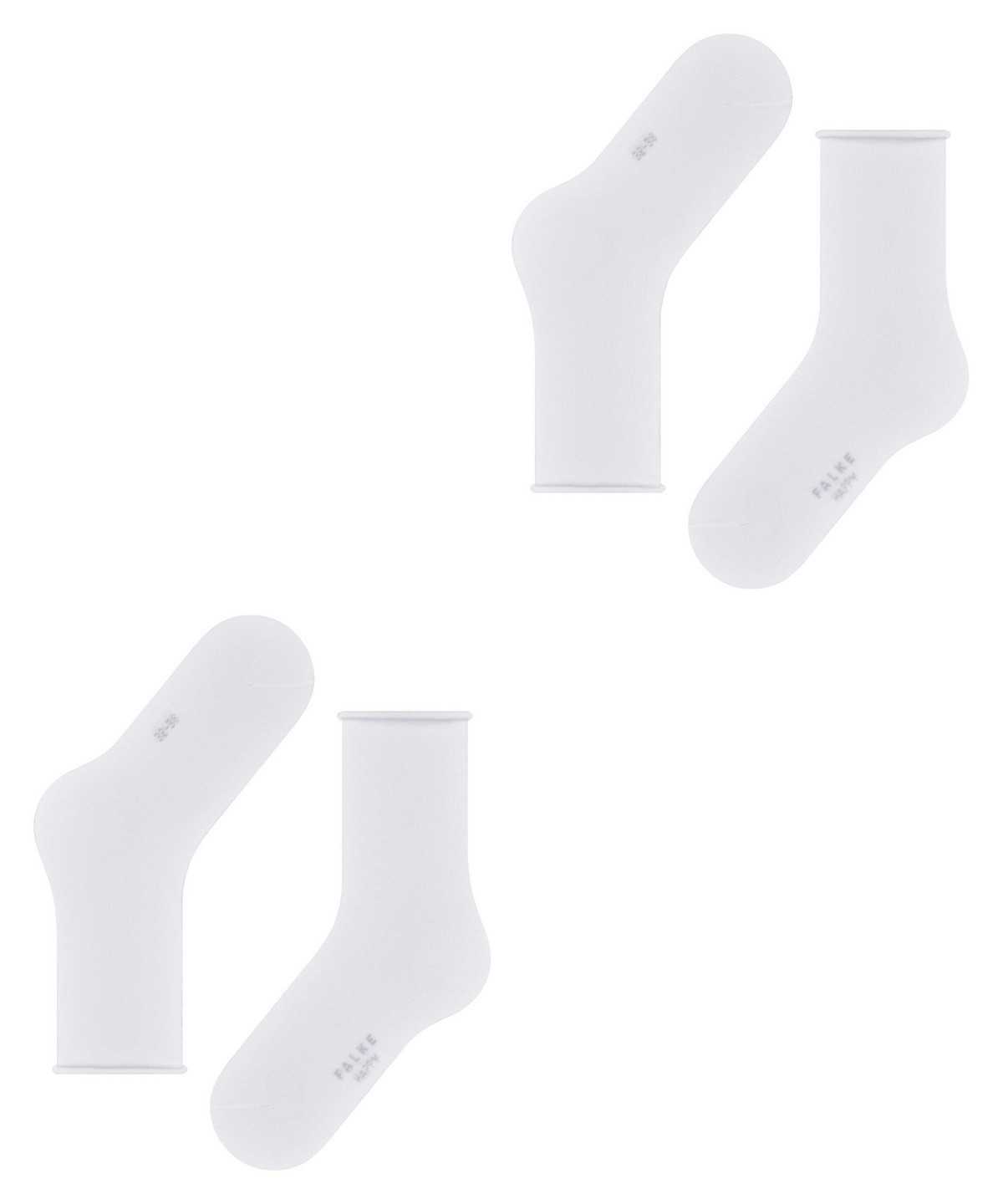 Falke Happy 2-Pack Socks Socken Damen Weiß | 3749802-HE