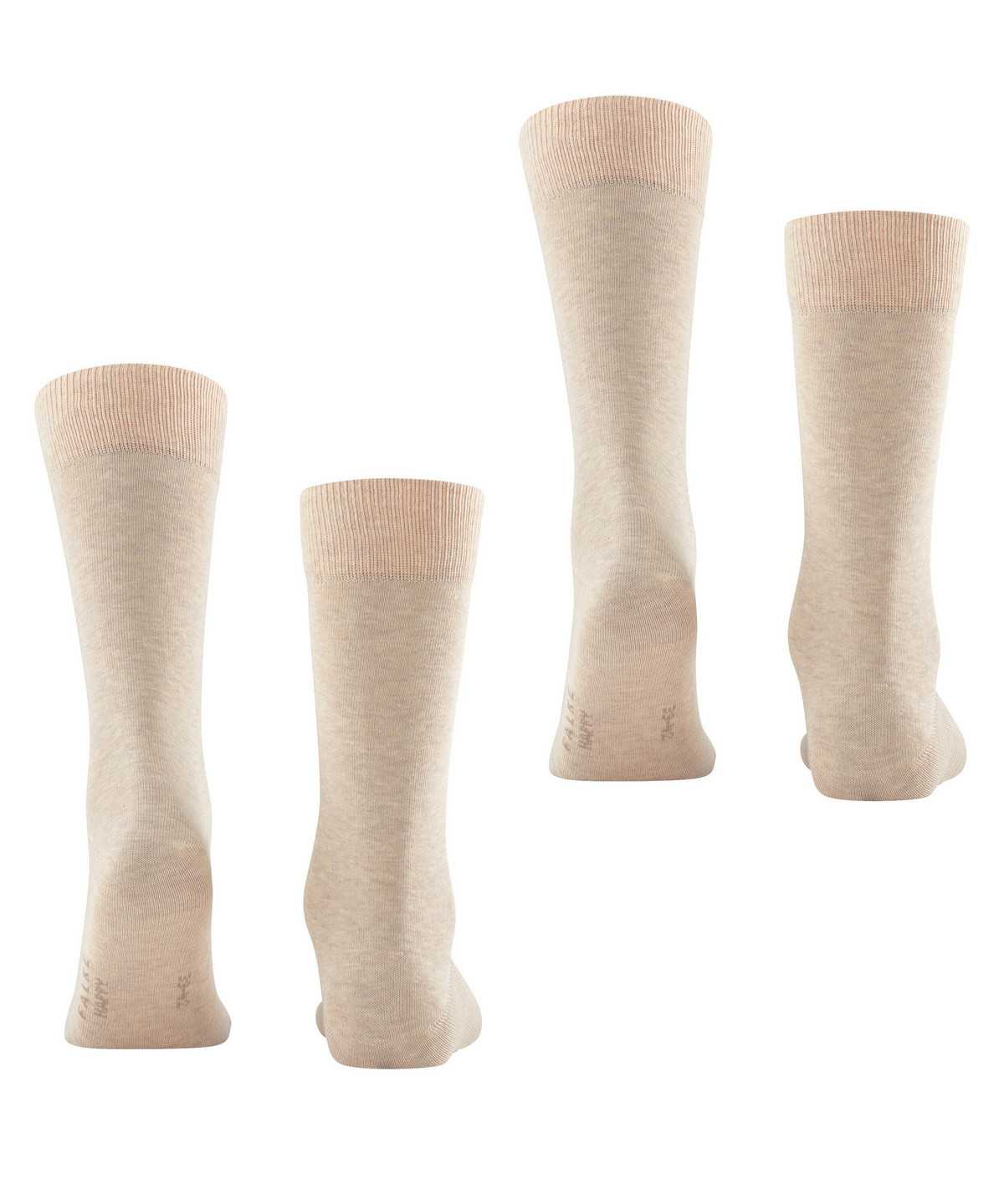 Falke Happy 2-Pack Socks Socken Herren Beige | 9673841-PC