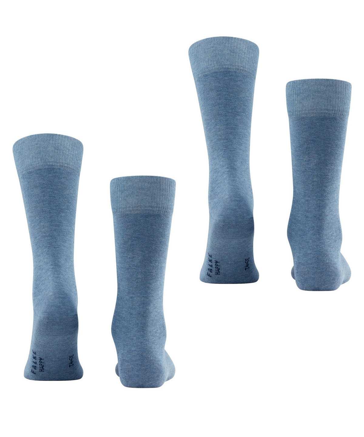 Falke Happy 2-Pack Socks Socken Herren Blau | 1025638-WZ