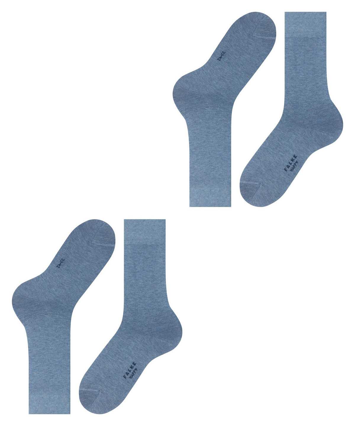 Falke Happy 2-Pack Socks Socken Herren Blau | 1025638-WZ