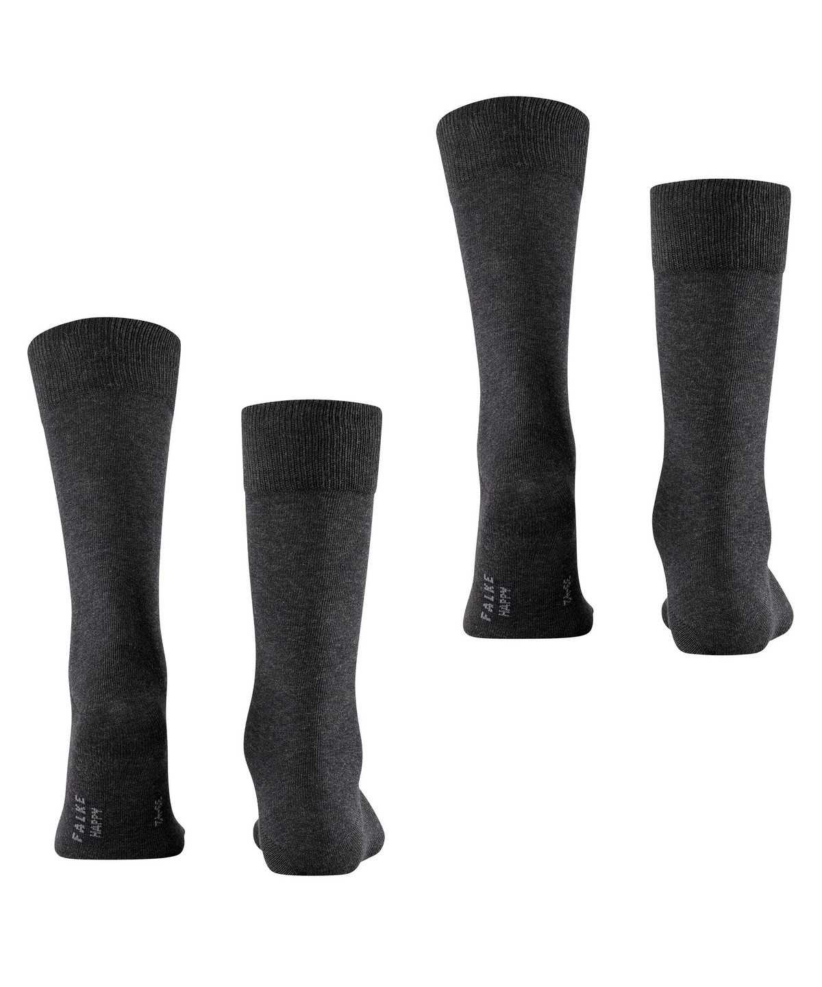 Falke Happy 2-Pack Socks Socken Herren Grau | 2807439-RN