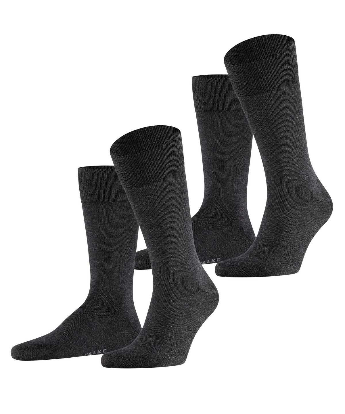 Falke Happy 2-Pack Socks Socken Herren Grau | 2807439-RN