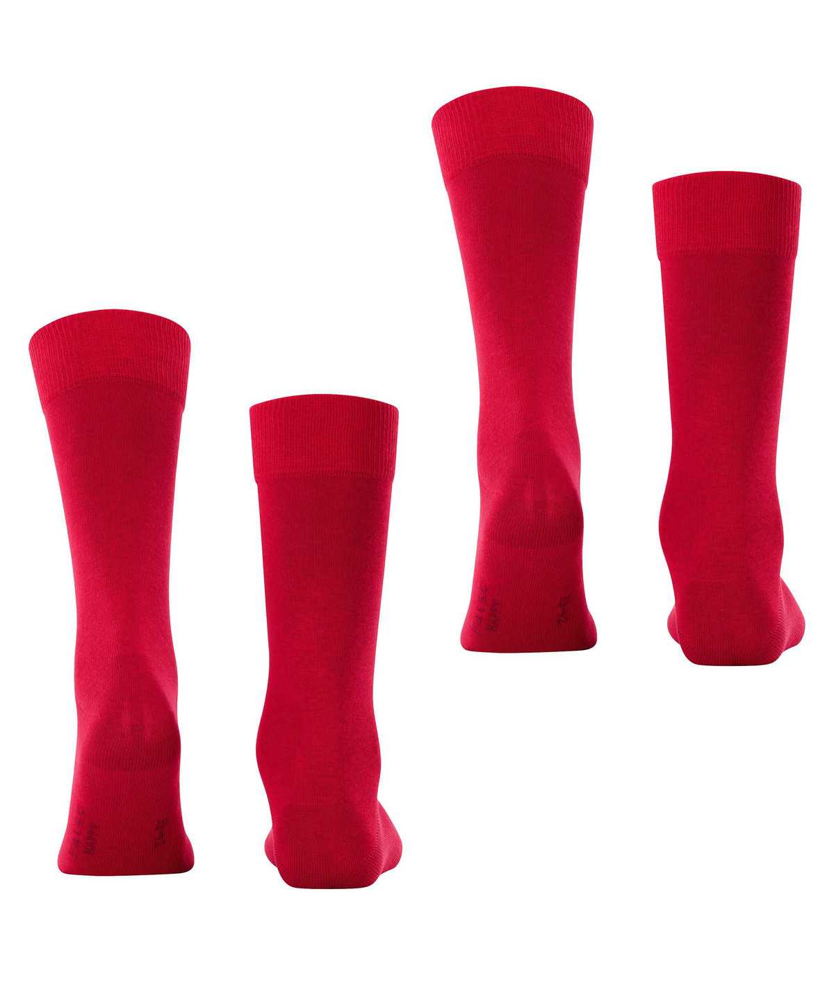 Falke Happy 2-Pack Socks Socken Herren Rot | 8051642-HY