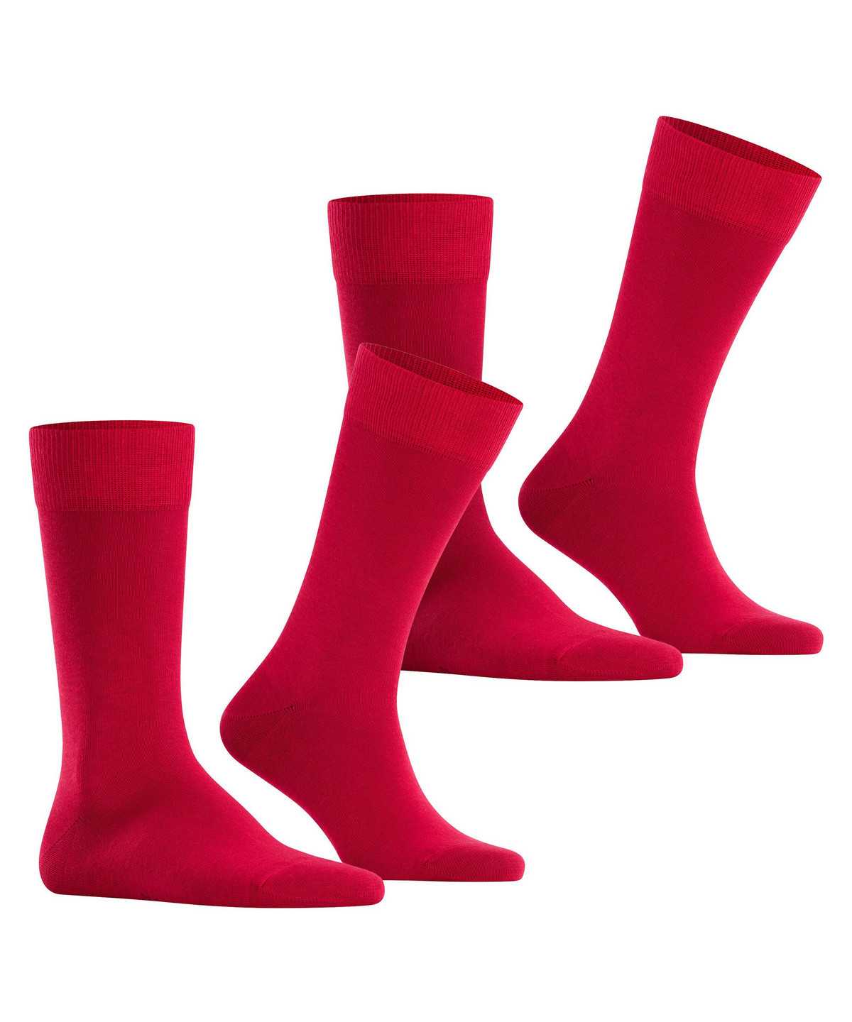 Falke Happy 2-Pack Socks Socken Herren Rot | 8051642-HY