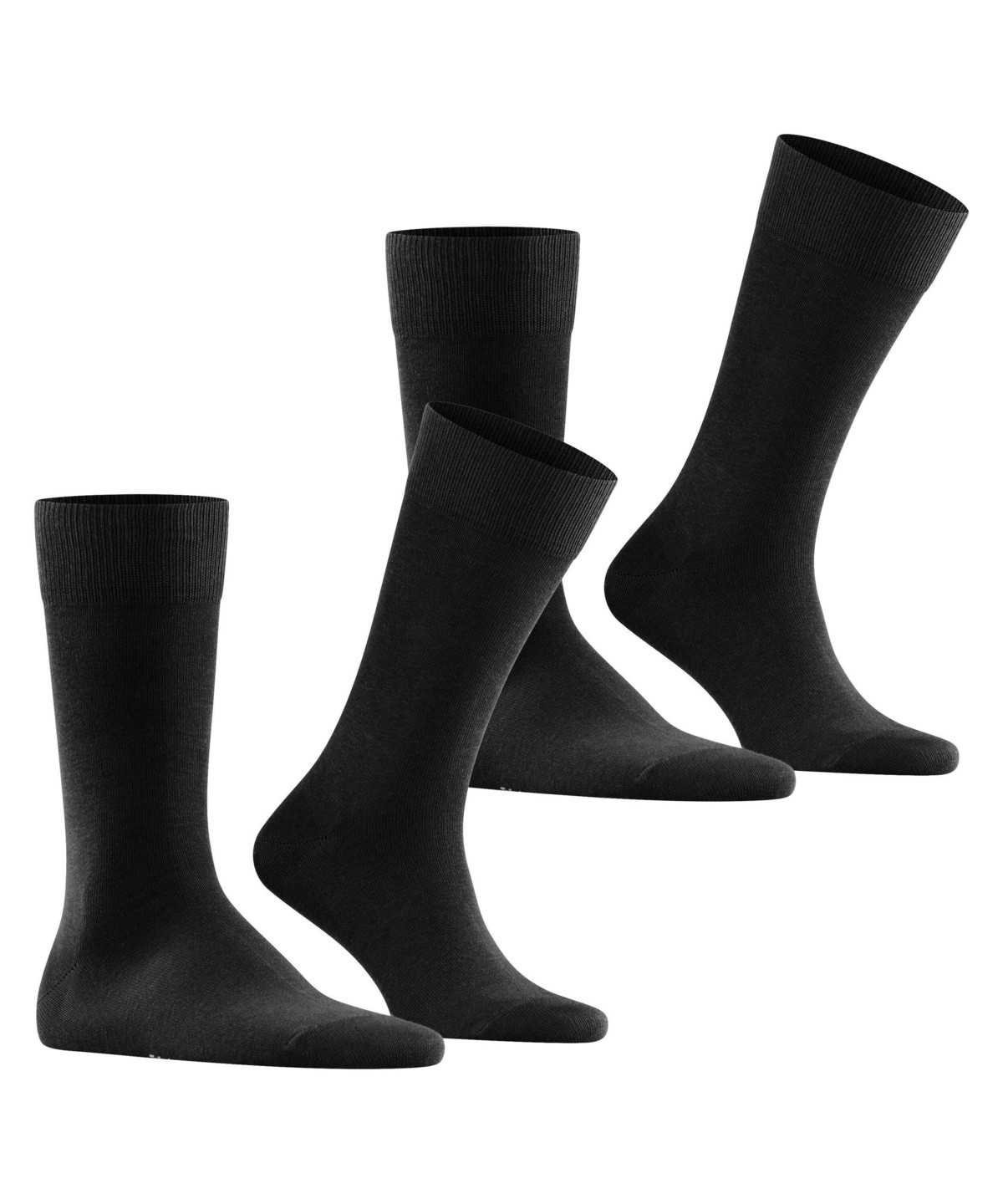 Falke Happy 2-Pack Socks Socken Herren Schwarz | 6701452-XA