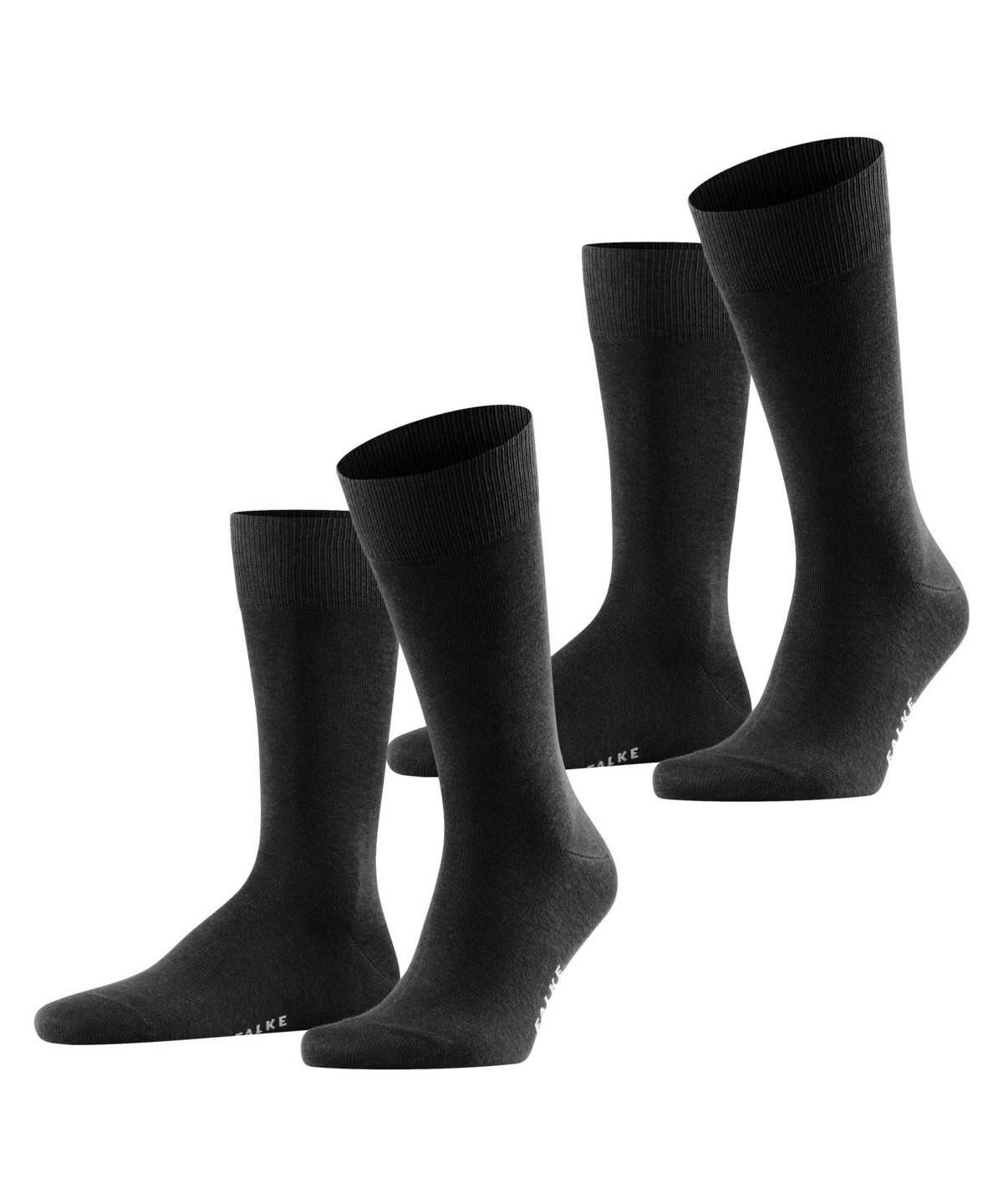 Falke Happy 2-Pack Socks Socken Herren Schwarz | 6701452-XA