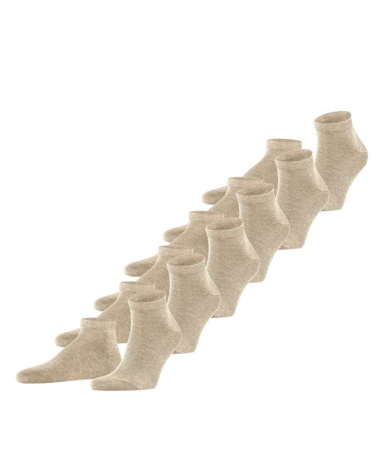 Falke Happy 6-Pack Sneaker socks Socken Herren Beige | 4708396-RU