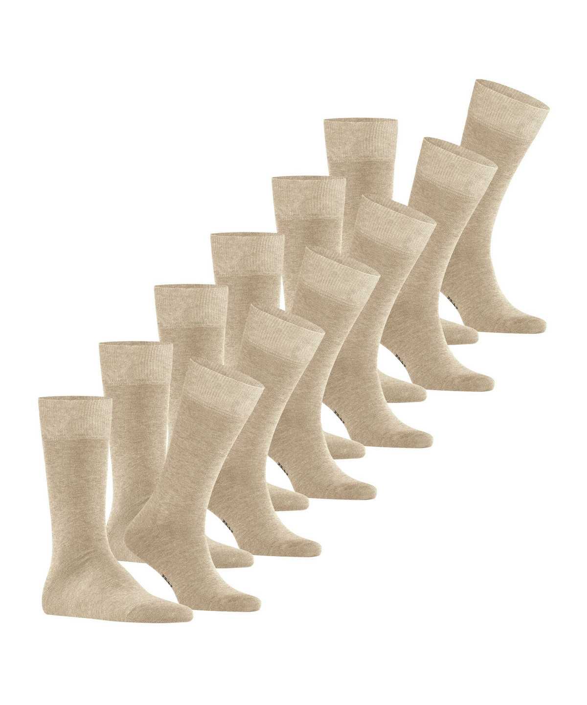 Falke Happy 6-Pack Socks Socken Herren Beige | 4158236-OZ