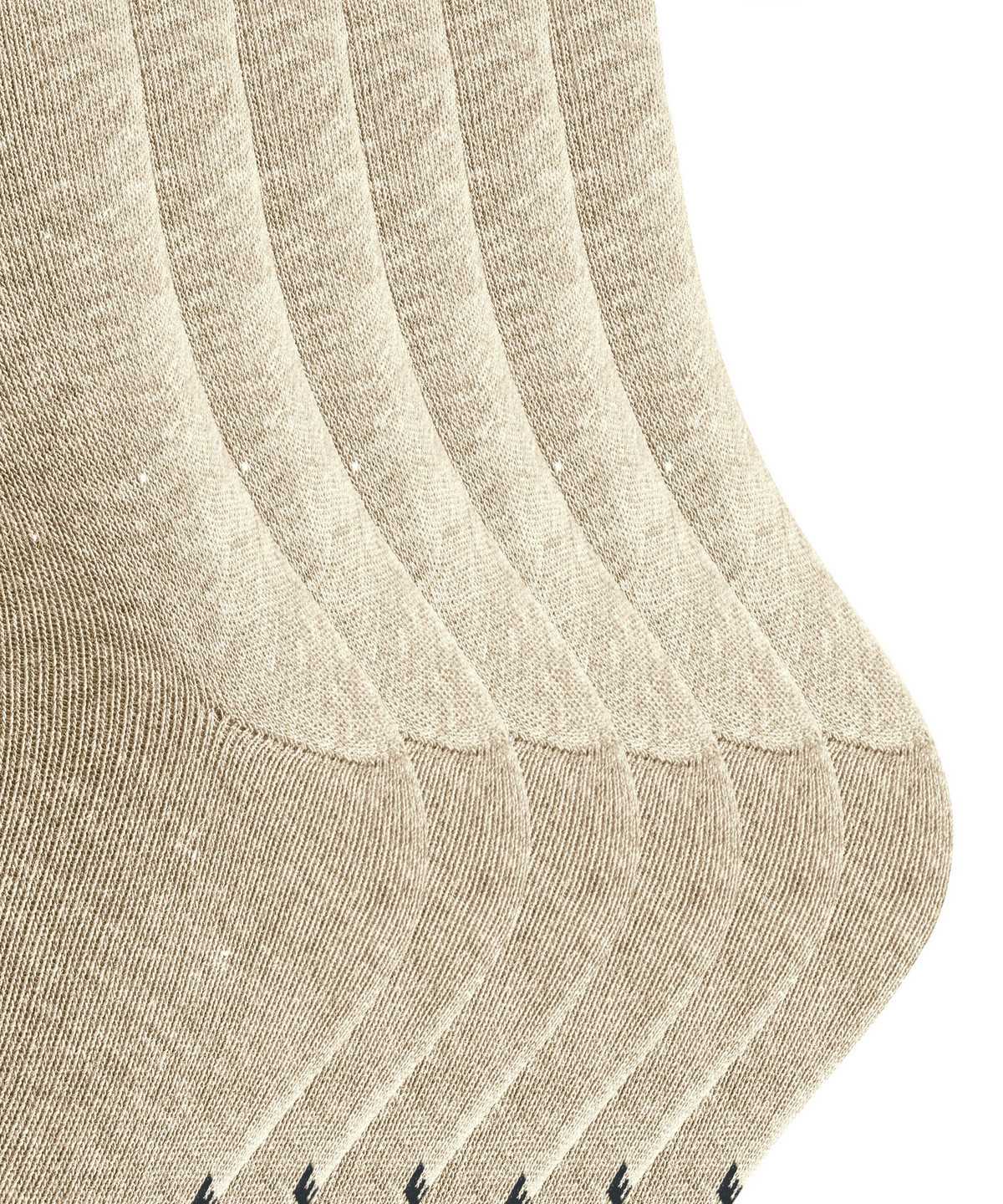 Falke Happy 6-Pack Socks Socken Herren Beige | 4158236-OZ