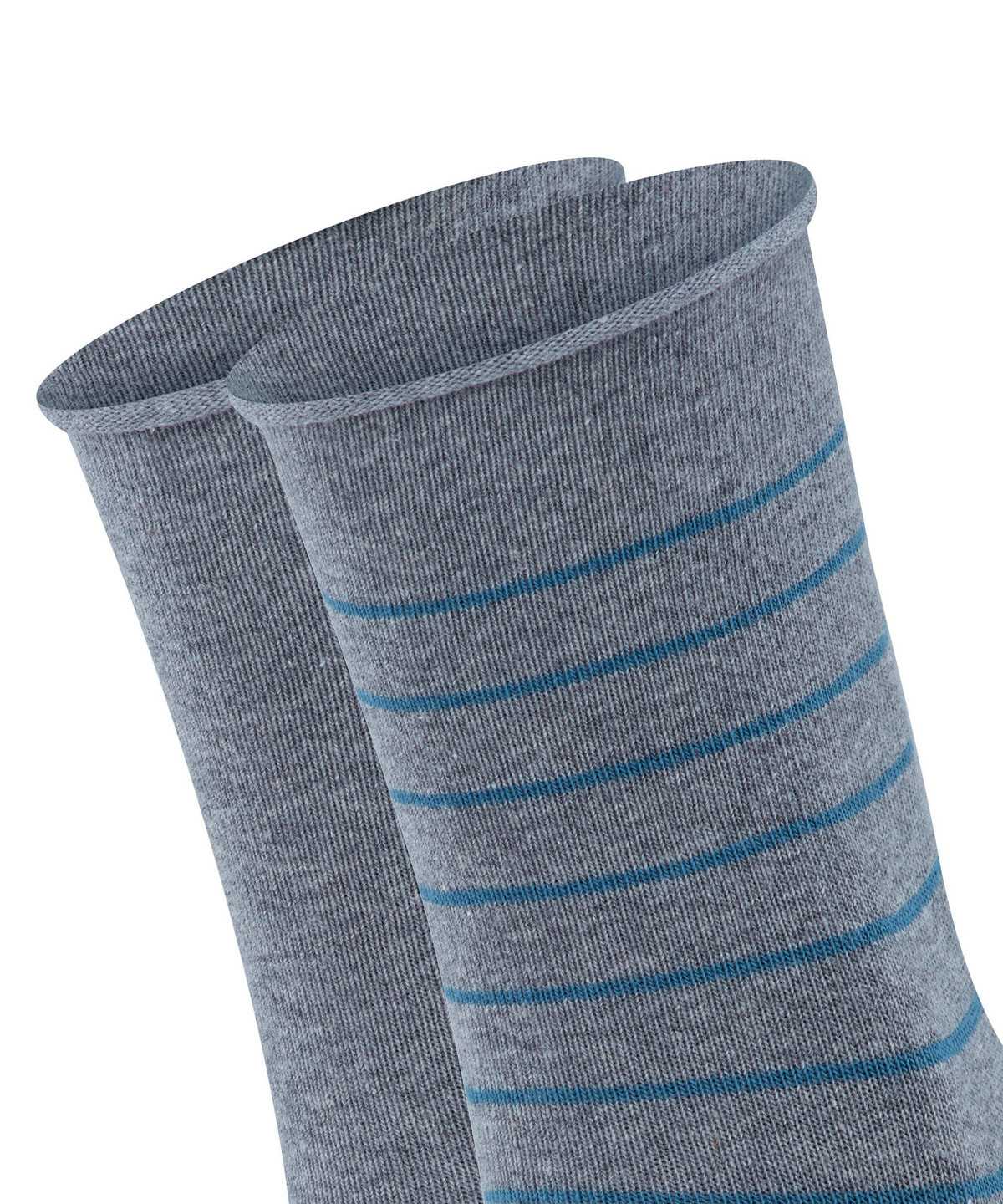 Falke Happy Stripe 2-Pack Socks Socken Damen Grau | 5849320-YX