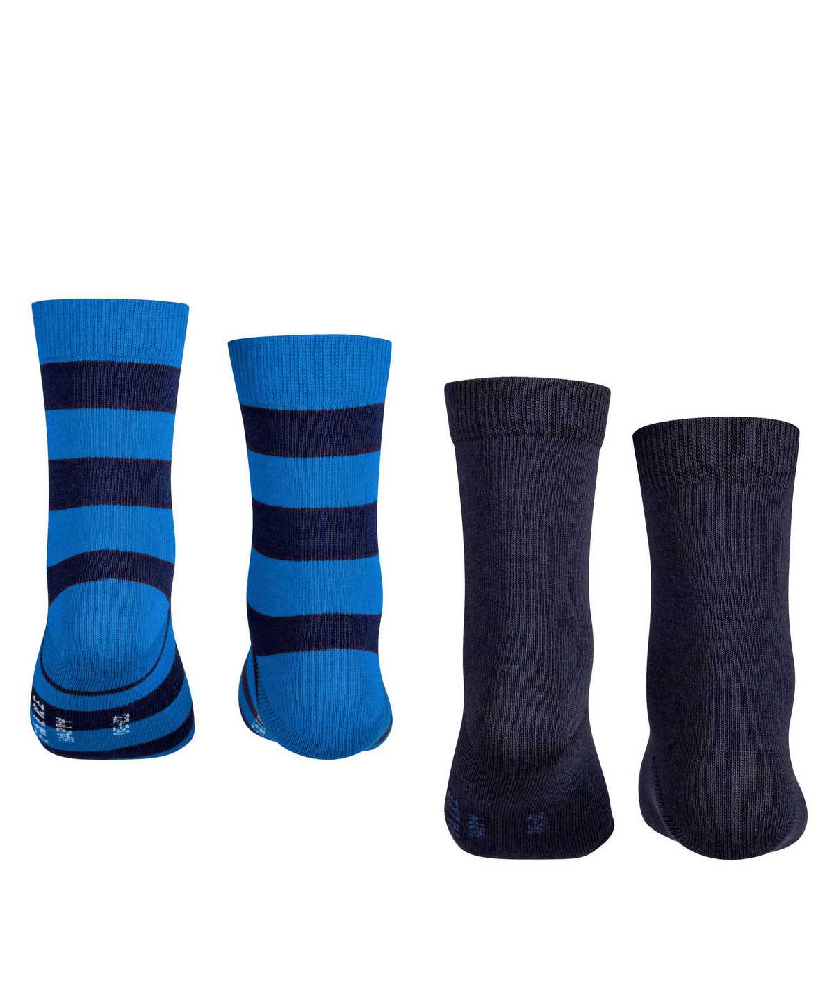 Falke Happy Stripe 2-Pack Socks Socken Kinder Schwarz | 9170423-WG