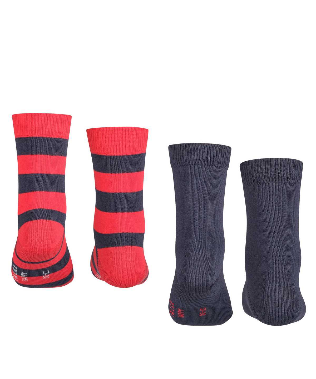 Falke Happy Stripe 2-Pack Socks Socken Kinder Blau | 4130857-QI