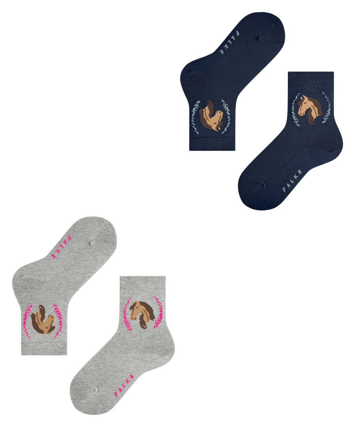 Falke Horse 2-Pack Socks Socken Kinder Multicolored | 0658412-UW