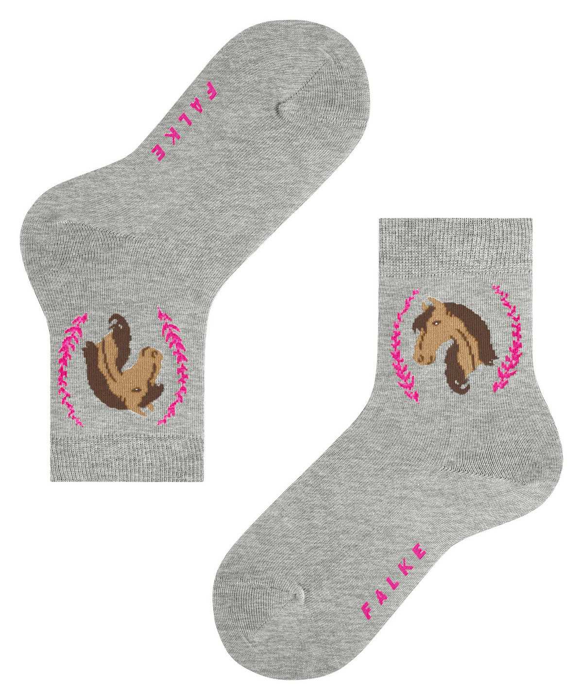 Falke Horse Socks Socken Kinder Grau | 3149082-LM