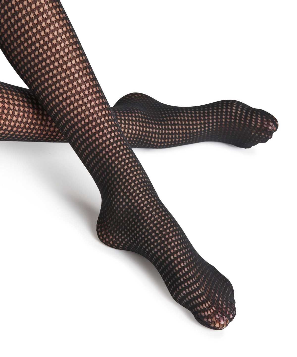 Falke Houndstooth 15 DEN Tights Tights Damen Schwarz | 7241358-MO