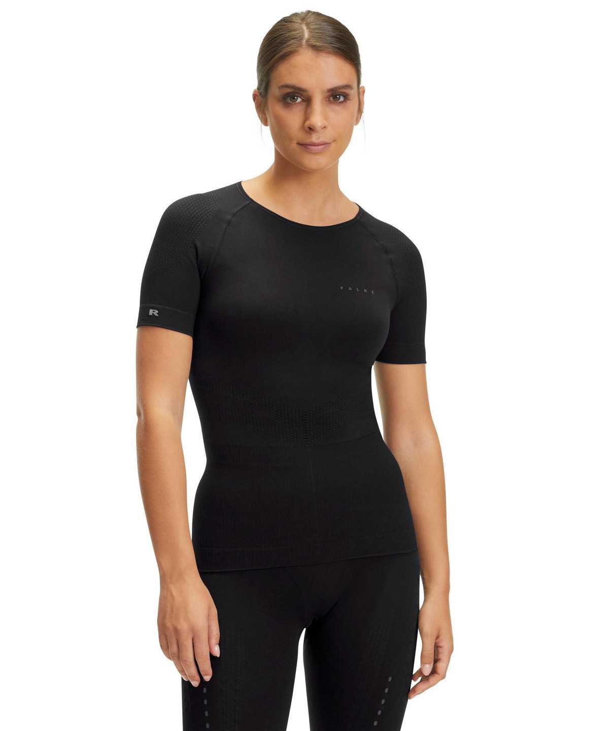 Falke Impulse Running T-Shirt Round-neck Health Kurzarmhemd Damen Schwarz | 8639521-UQ