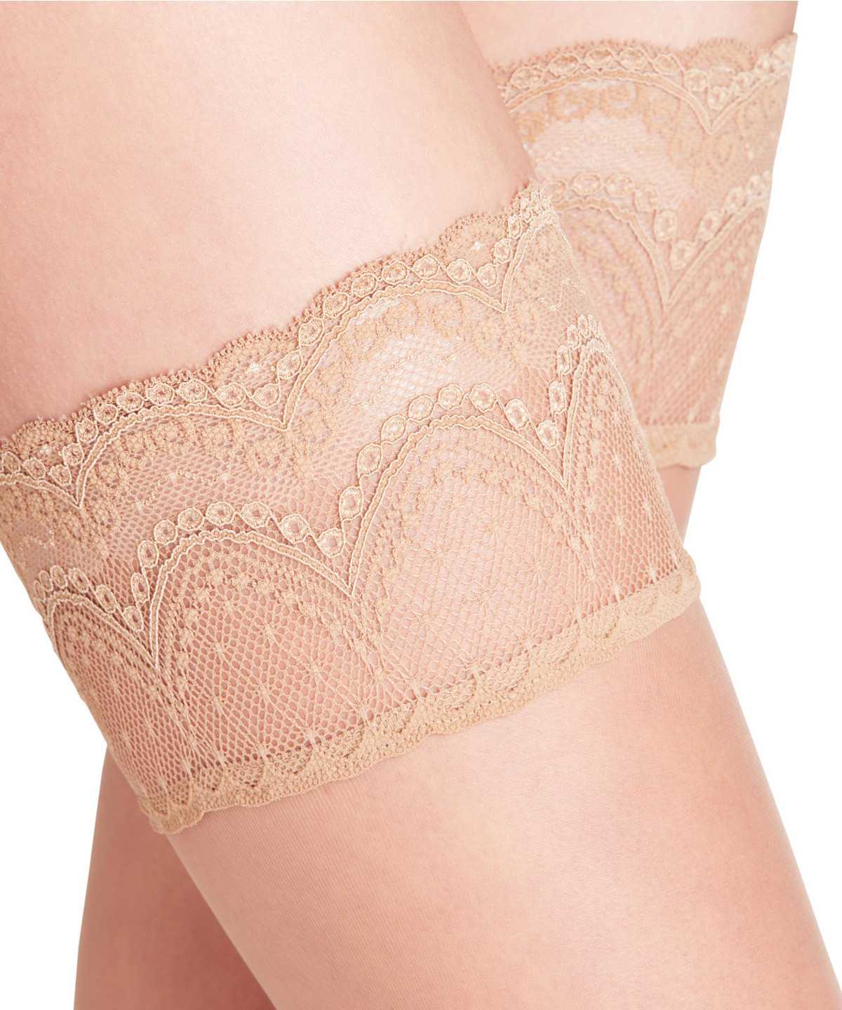 Falke Invisible Deluxe 8 DEN Stay-ups Thigh Highs Damen Braun | 0148592-YC