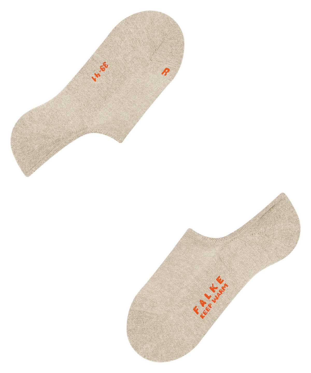 Falke Keep Warm Invisibles No Show Socks Herren Beige | 0376982-SF