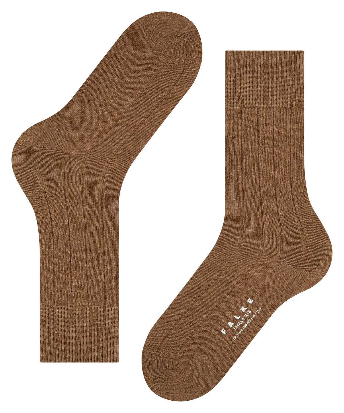 Falke Lhasa Rib Socks Socken Herren Braun | 1472695-HP