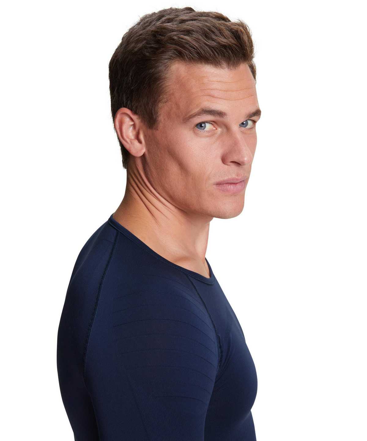 Falke Long sleeve shirt Warm Long Sleeve T-Shirts Herren Blau | 9542736-ZB