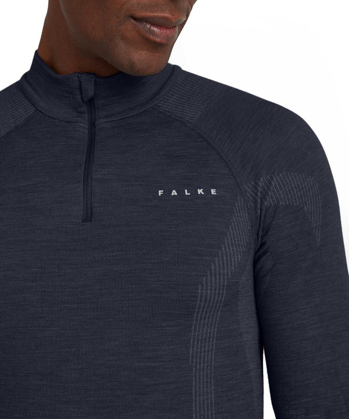 Falke Long sleeve shirt Wool-Tech Long Sleeve T-Shirts Herren Blau | 8546731-OY