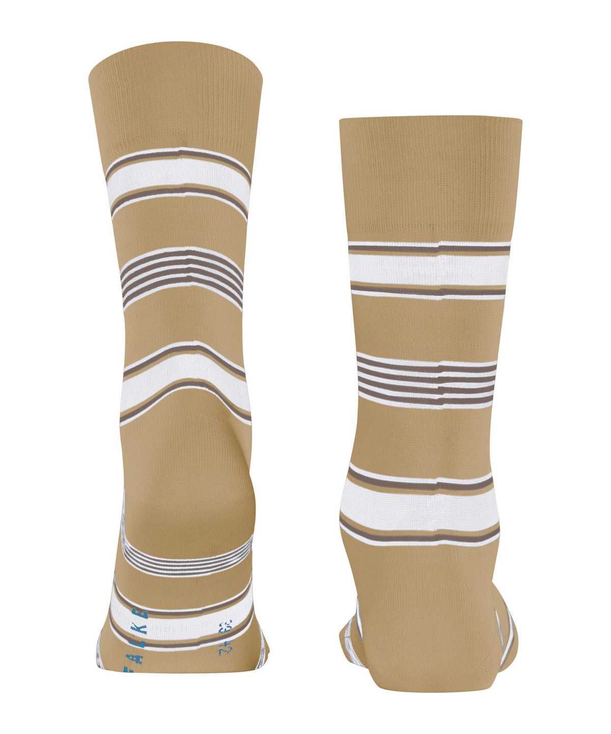 Falke Marina Stripe Socks Socken Herren Beige | 6417508-BJ