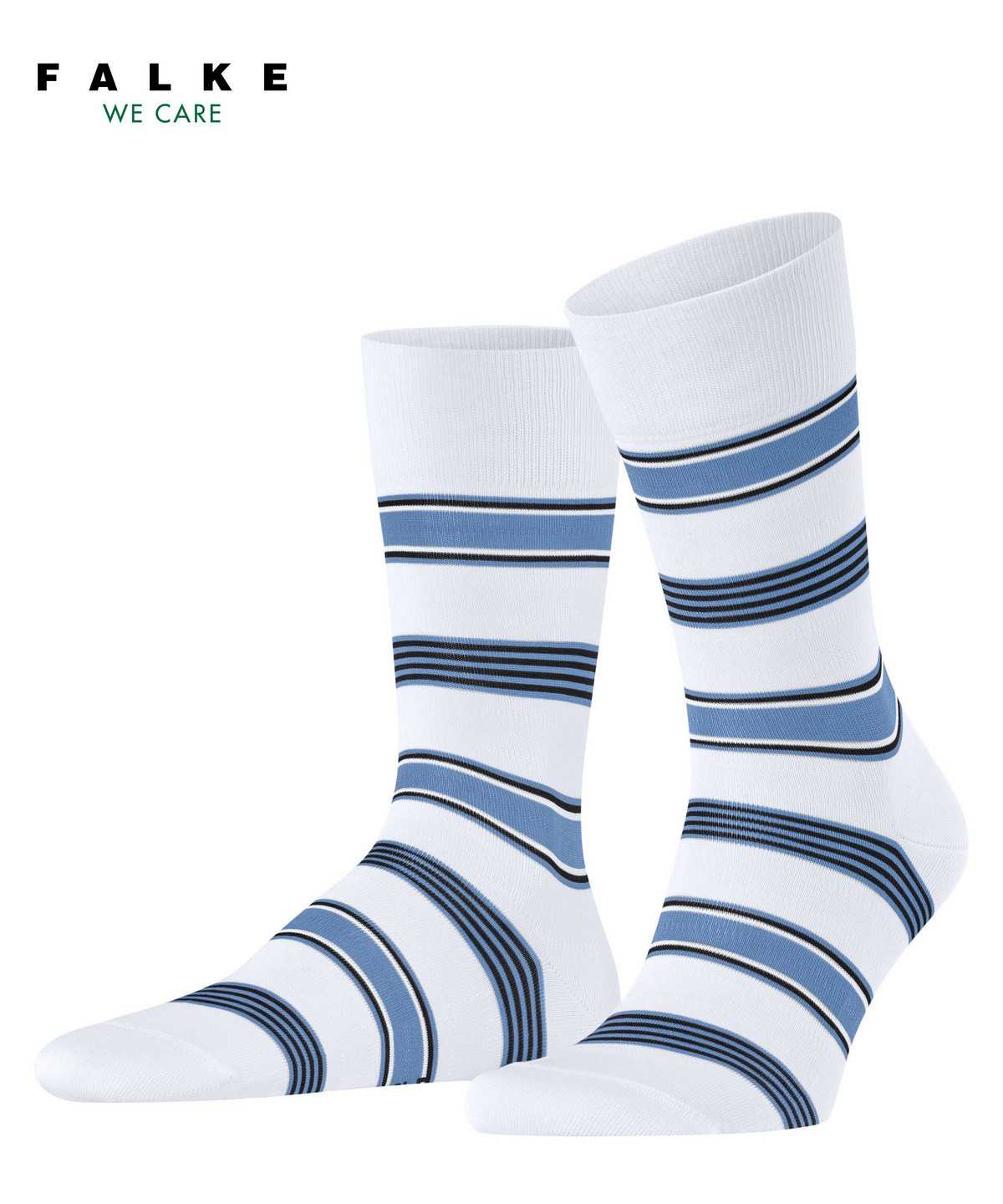 Falke Marina Stripe Socks Socken Herren Weiß | 8261953-CF