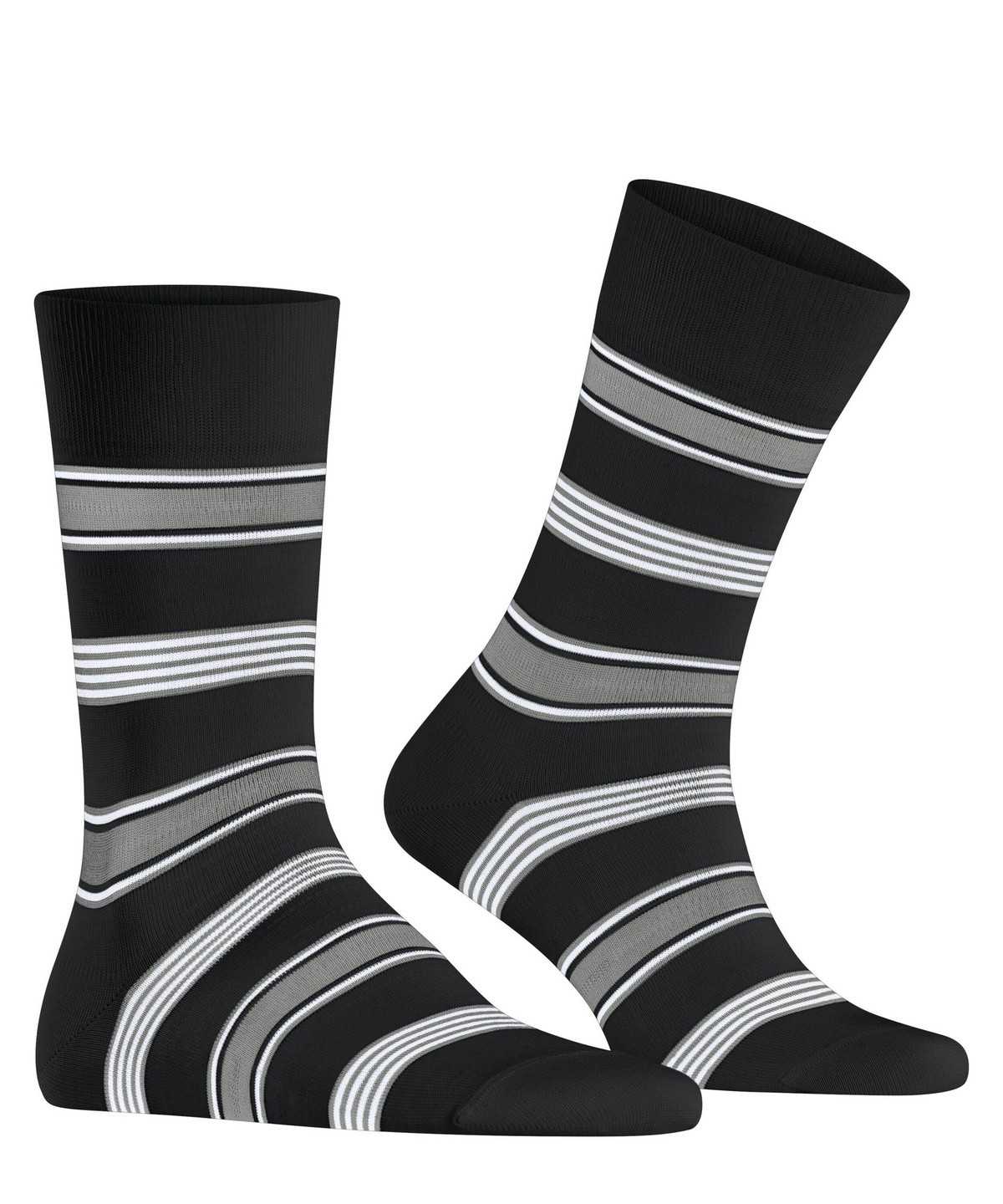 Falke Marina Stripe Socks Socken Herren Schwarz | 8276390-WK