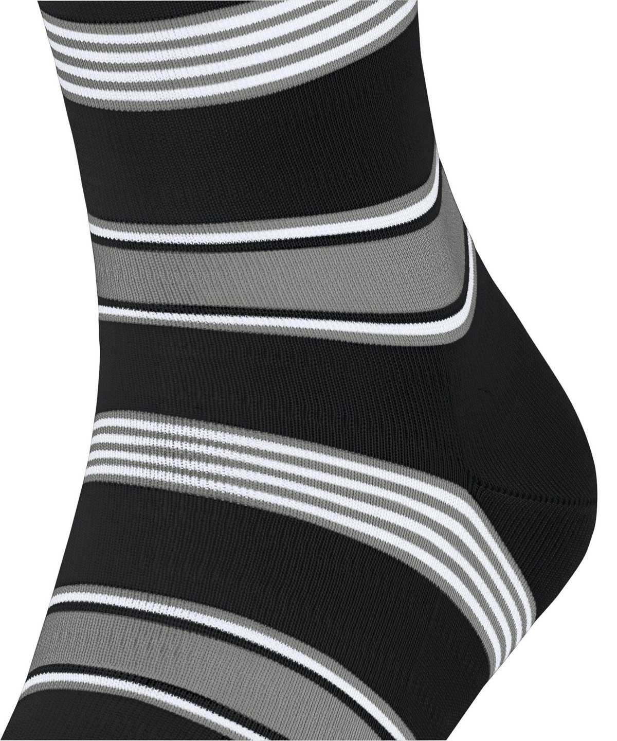 Falke Marina Stripe Socks Socken Herren Schwarz | 8276390-WK