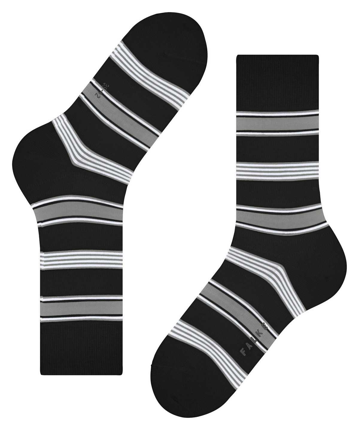 Falke Marina Stripe Socks Socken Herren Schwarz | 8276390-WK