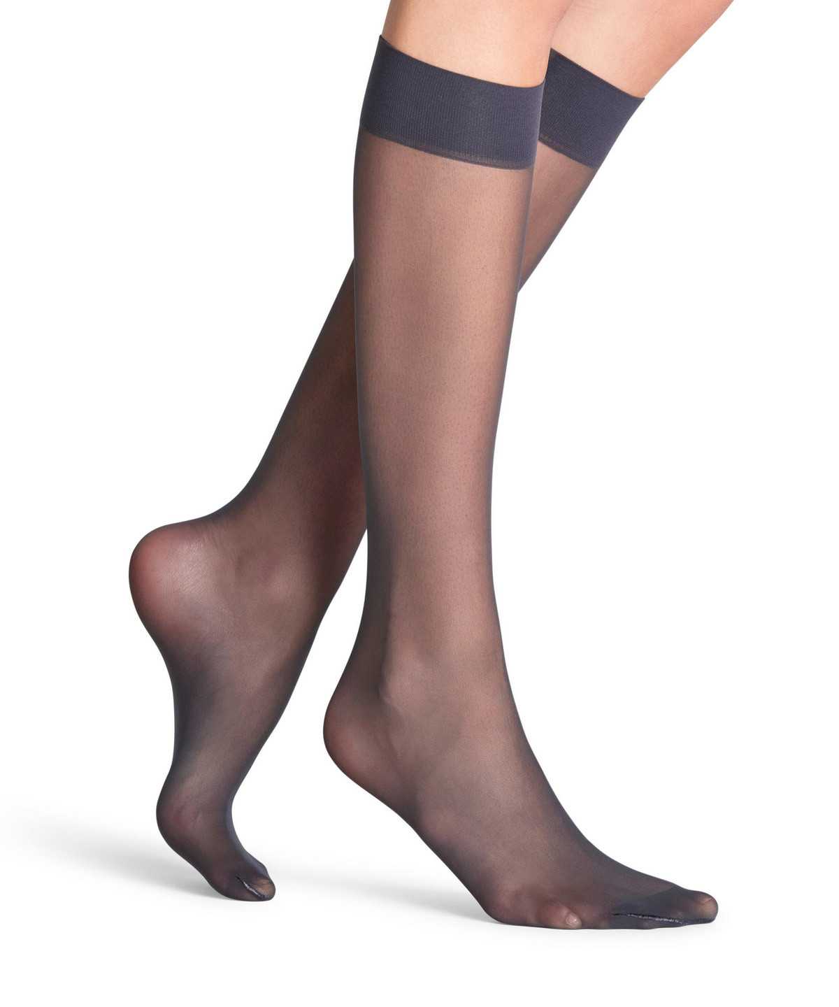 Falke Matt Deluxe 20 DEN Knee-high Socks Socken Damen Grau | 9127436-JI