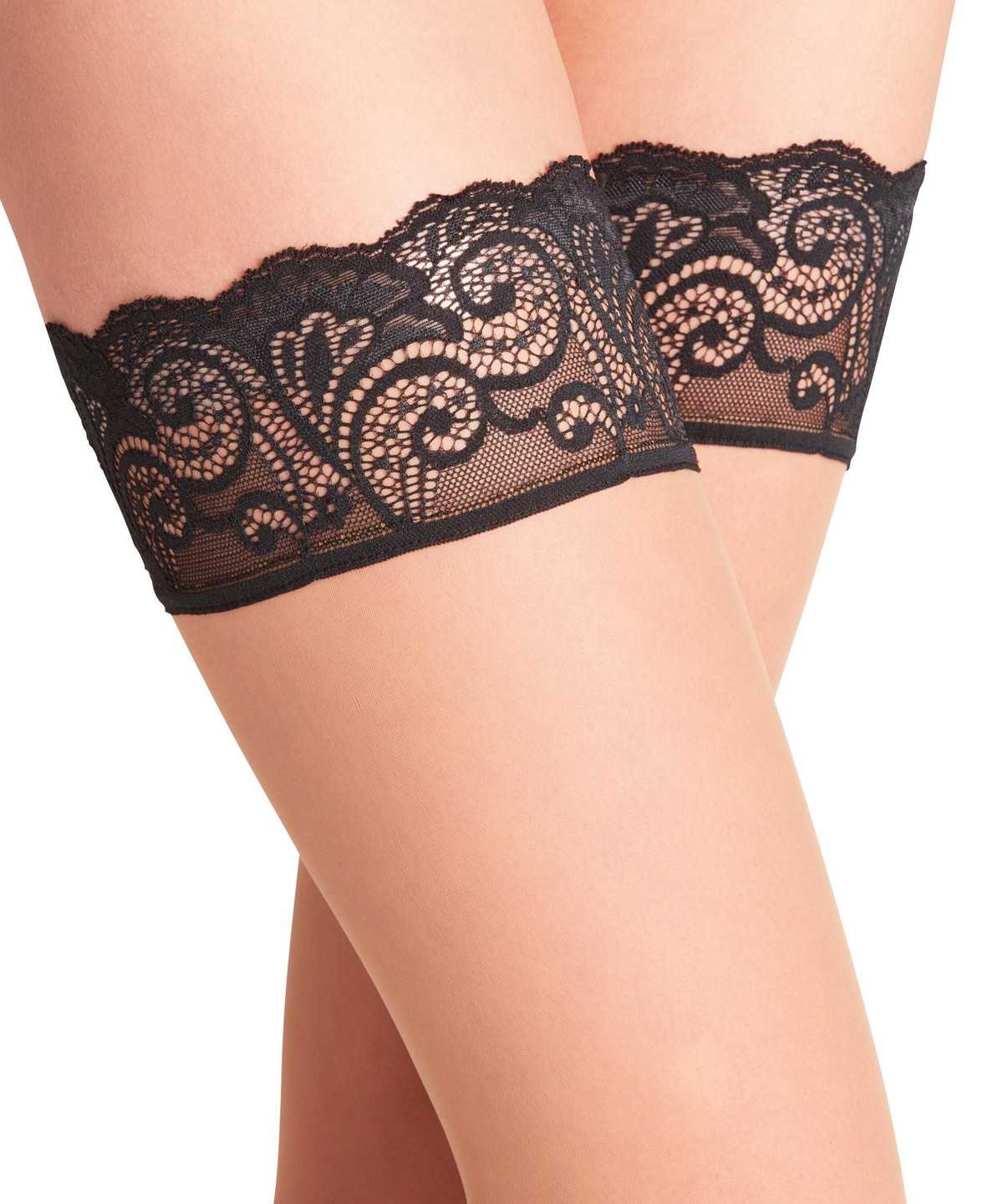 Falke Matt Deluxe 20 DEN Stay-ups Thigh Highs Damen Braun | 8542970-JO