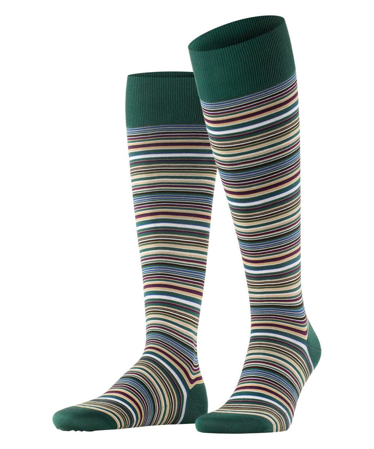 Falke Microblock Knee-high Socks Socken Herren Grün | 1320657-QD