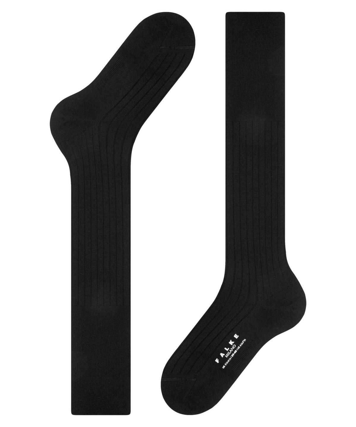 Falke Milano Knee-high Socks Socken Herren Schwarz | 0913568-KB