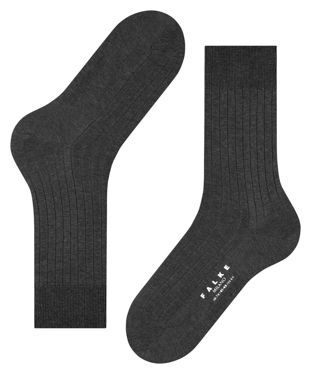 Falke Milano Socks Socken Herren Grau | 5873402-WS