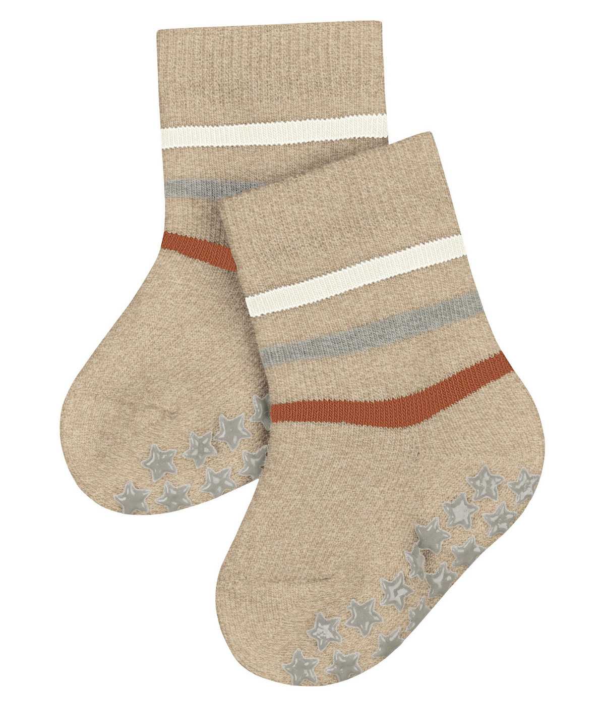 Falke Multi Stripe House socks Socken Baby Beige | 2918675-GS