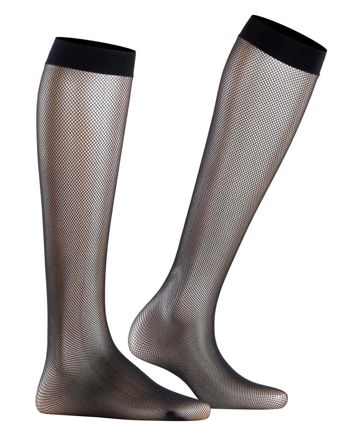 Falke Net Knee-high Socks Socken Damen Schwarz | 9387015-ZJ