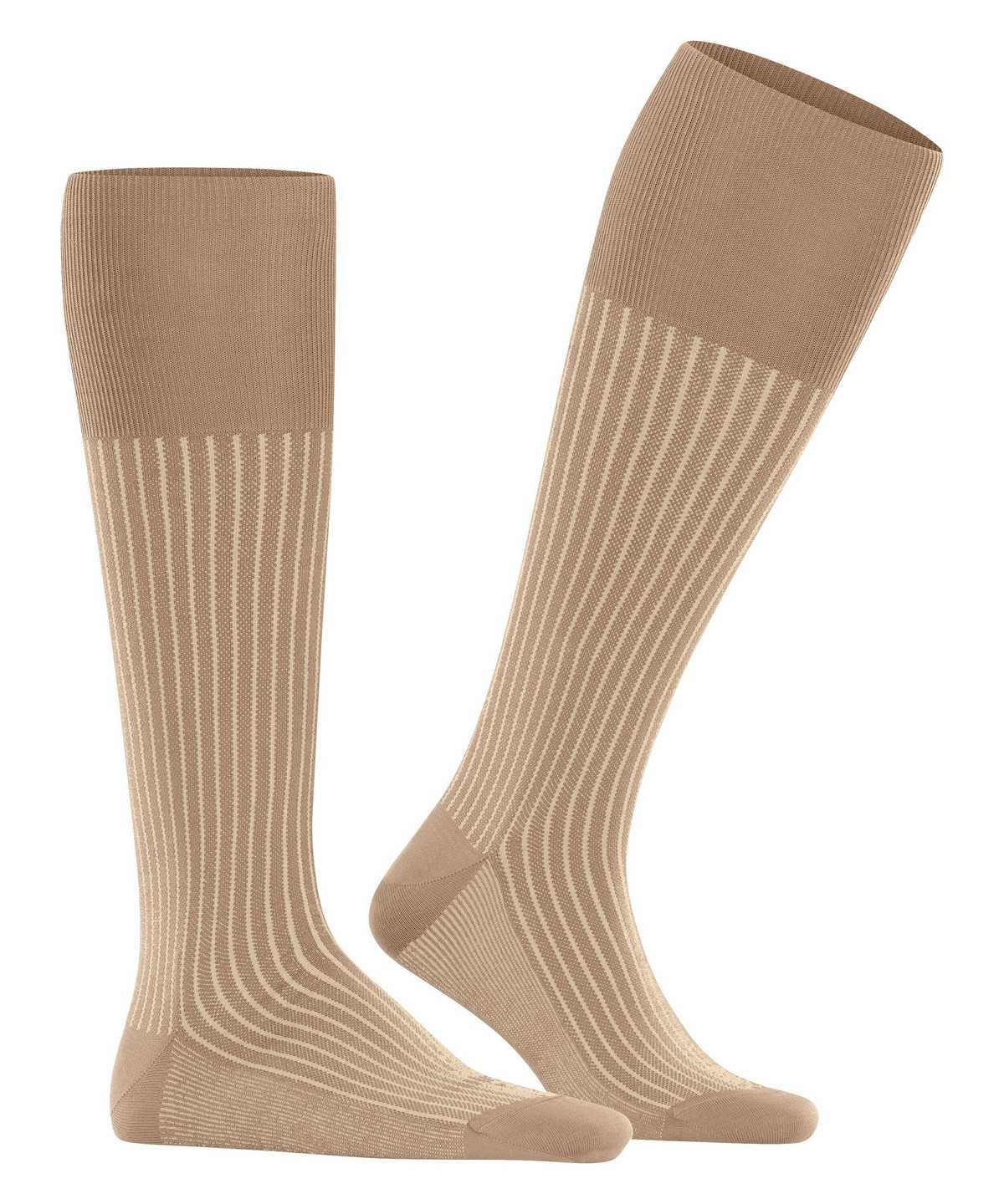 Falke Oxford Stripe Knee-high Socks Socken Herren Braun | 4321576-QH