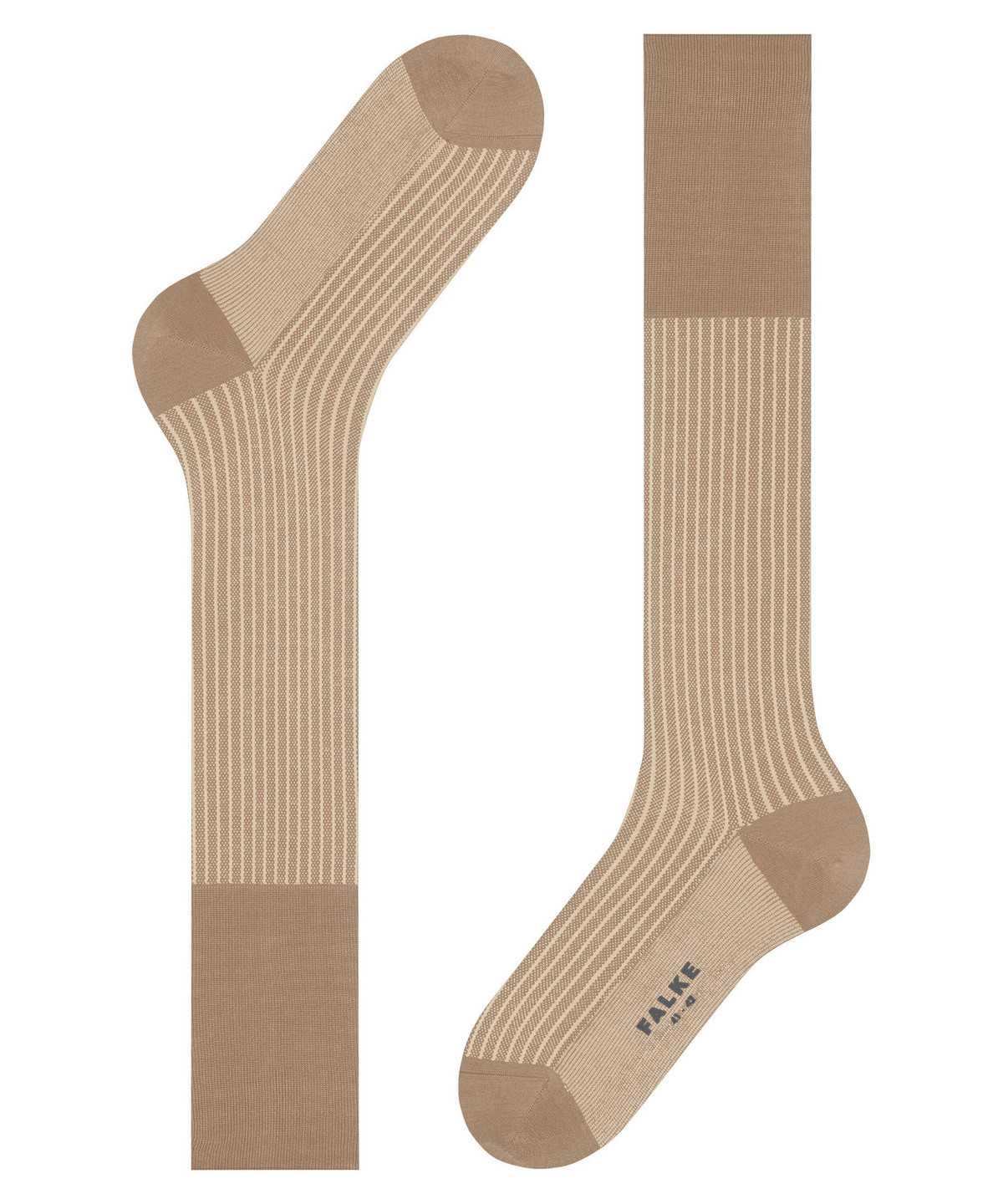 Falke Oxford Stripe Knee-high Socks Socken Herren Braun | 4321576-QH