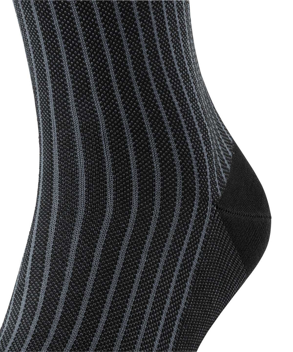 Falke Oxford Stripe Socks Socken Herren Schwarz | 2506473-LF