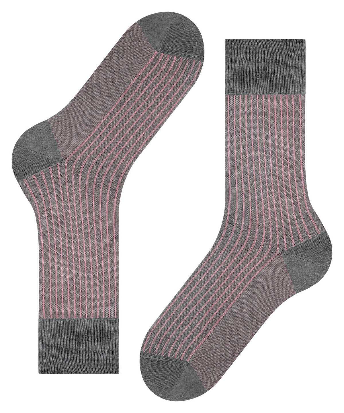 Falke Oxford Stripe Socks Socken Herren Grau | 3586972-HE