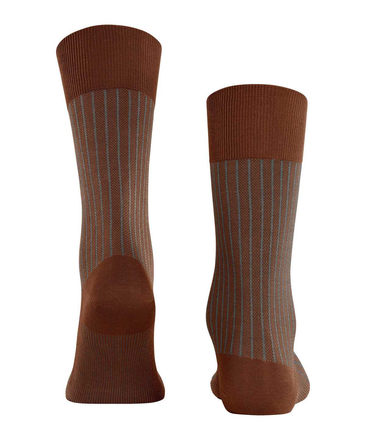 Falke Oxford Stripe Socks Socken Herren Braun | 9427058-LJ