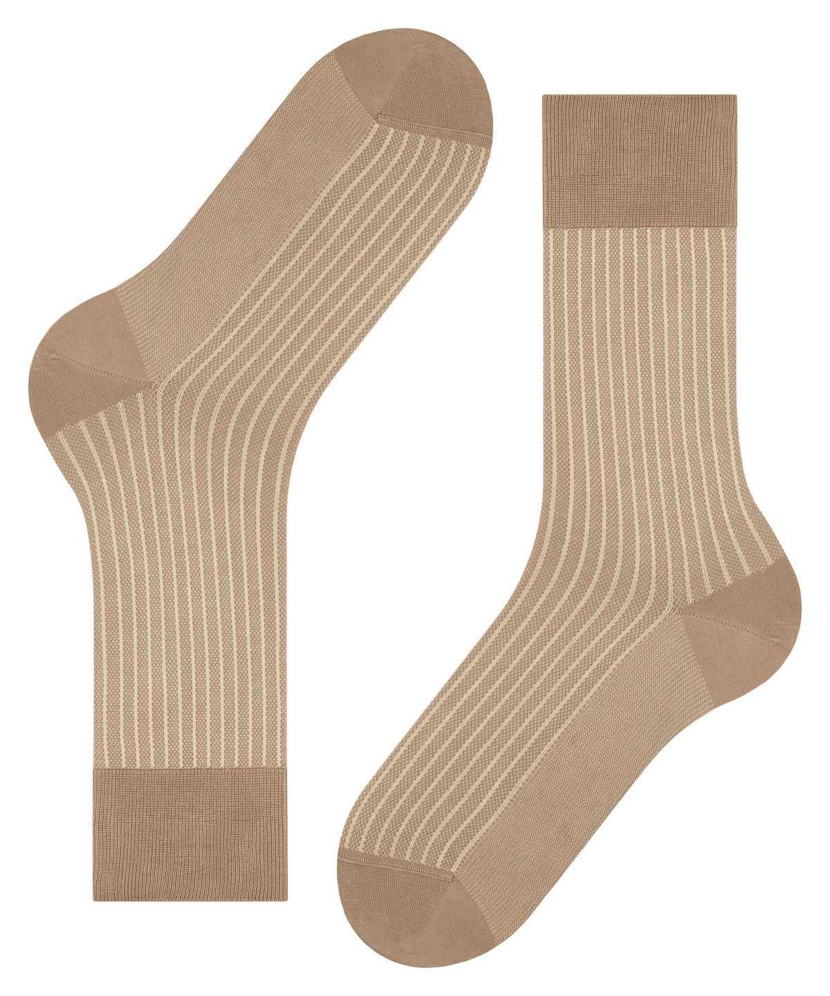 Falke Oxford Stripe Socks Socken Herren Braun | 4182793-KT