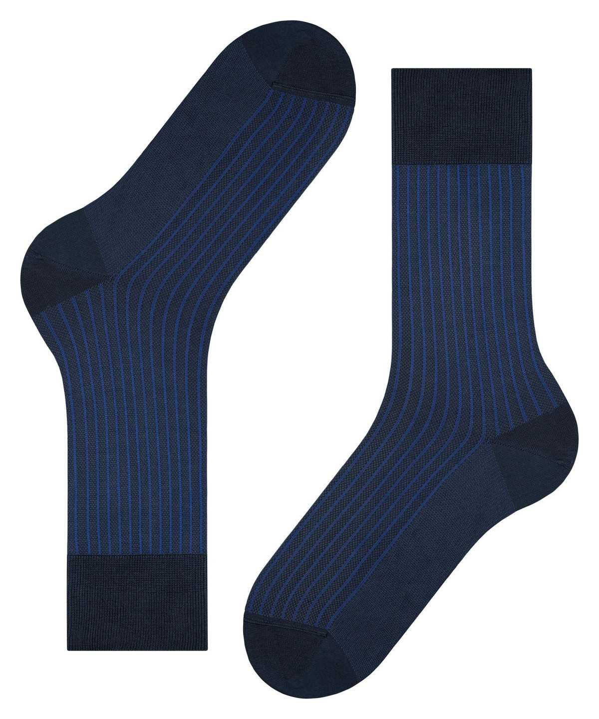 Falke Oxford Stripe Socks Socken Herren Blau | 9578016-FJ